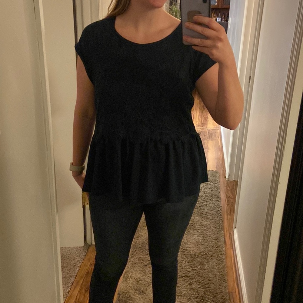 Forrest green blouse